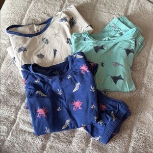 Kyte Baby Sea Life Pajama Bundle, size 4T